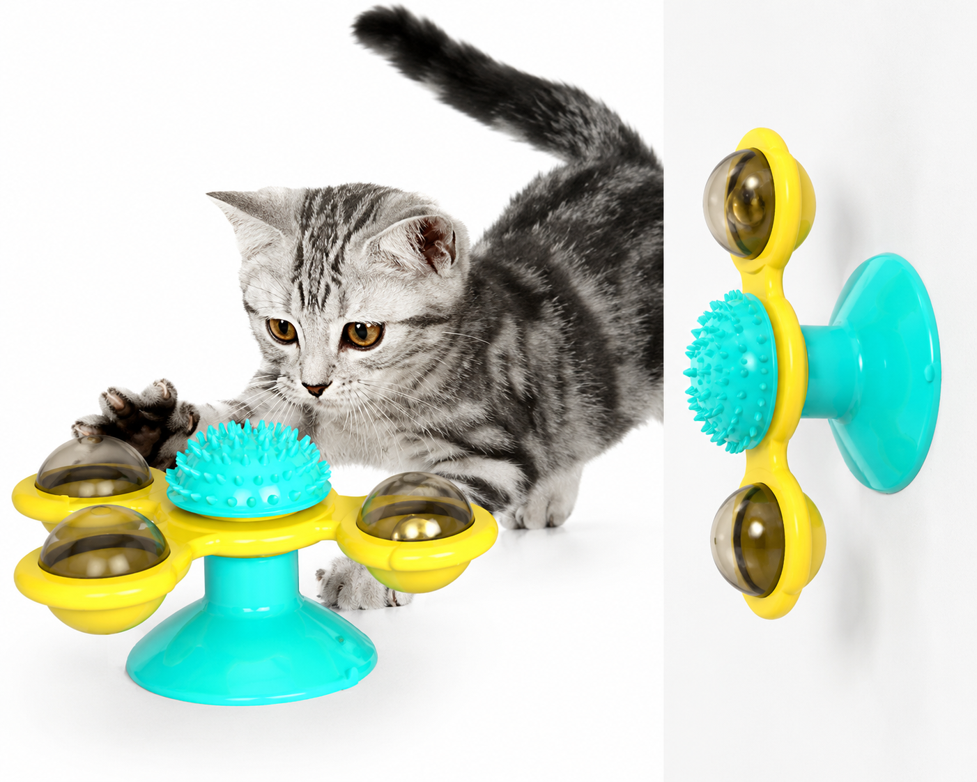 WhiskerSpin Interactive Cat Toy