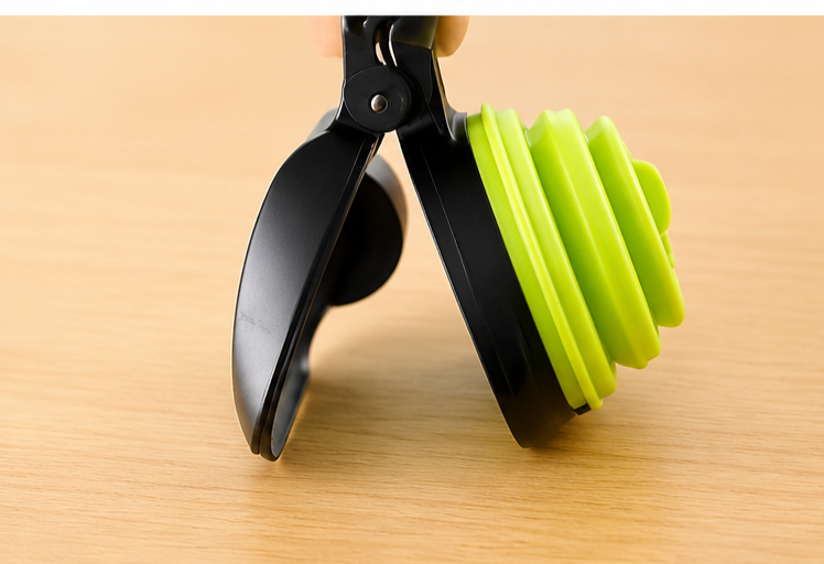 PawPick Foldable Travel Pooper Scooper with Built-In Waste Bag Dispense